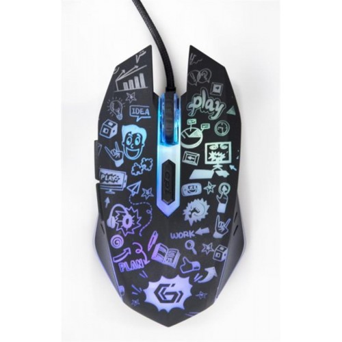 Мышь Gembird MUS-6B-GRAFIX-01, USB black