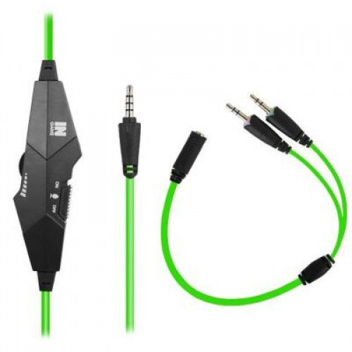 Навушники GEMIX N1 black/green Gaming