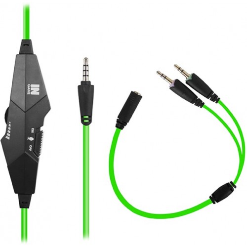 Навушники GEMIX N3 black/green Gaming