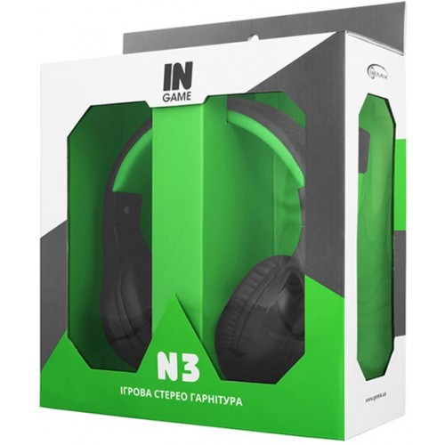 Навушники GEMIX N3 black/green Gaming