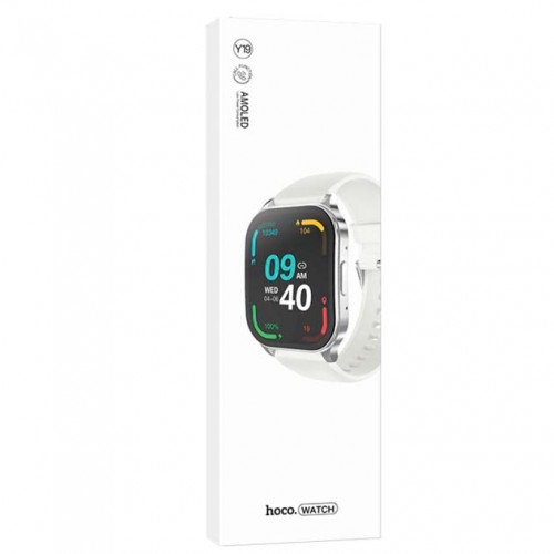 Смарт-часы Hoco Y19 AMOLED Silver