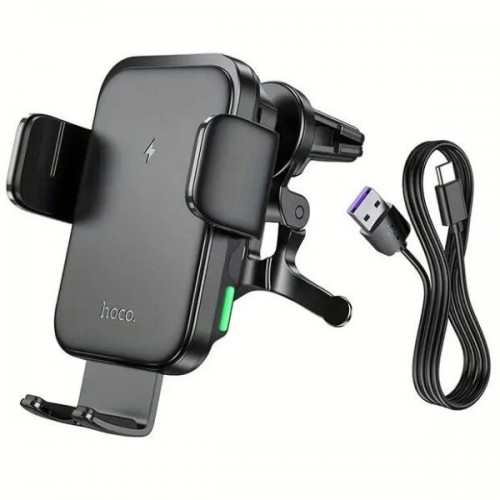 Держатель Hoco HW10 Wireless Charging 15W black
