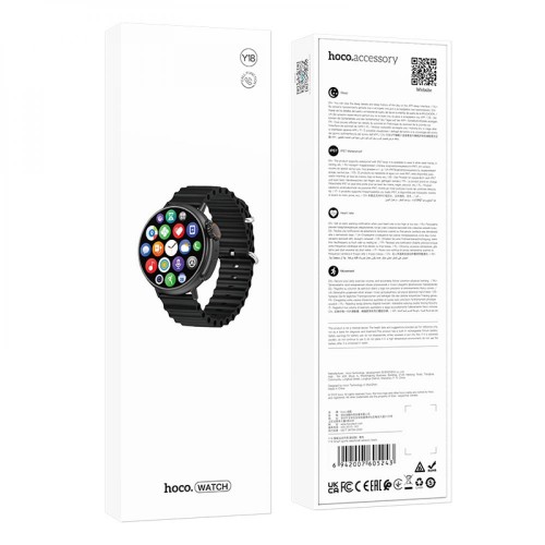 Смарт-часы Hoco Y18 Sports black