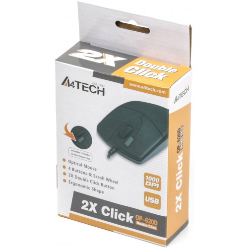 Мышь A4Tech OP-620D USB black