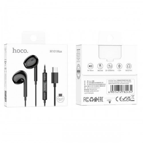 Наушники Hoco M101 Max Type-C Black