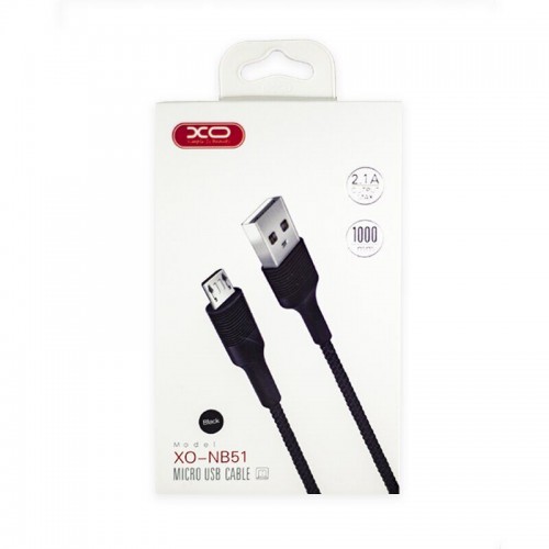 USB кабель XO NB51 USB to MicroUSB black