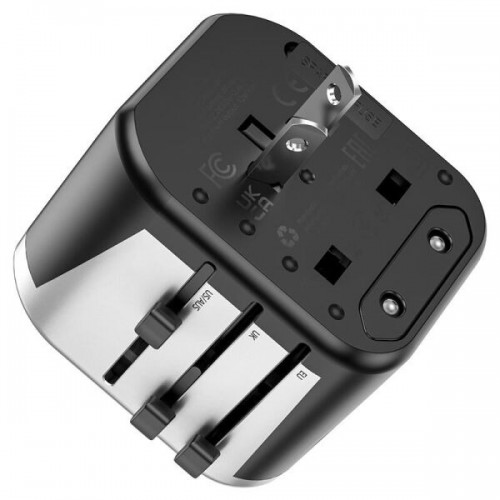 Сетевое зарядное устройство Hoco AC5 (USB 2.4A/EU/UK/US/AUS) black