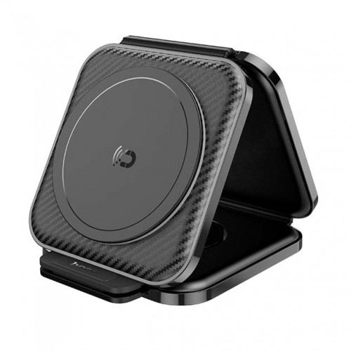 Беспроводное зарядное устройство Hoco CQ4 3in1 Magnetic Wireless Fast Charger 15W black