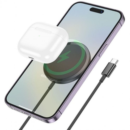 Бездротовий зарядний пристрій Hoco CW52 MagSafe Wireless Charger 15W black