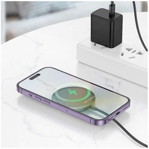 Беспроводное зарядное устройство Hoco CW52 MagSafe Wireless Charger 15W white