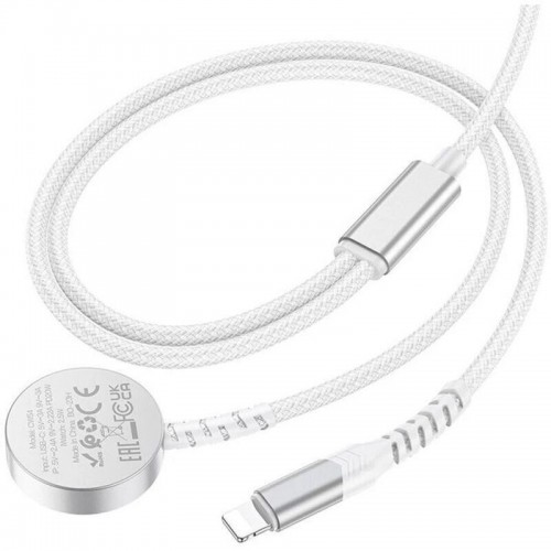 Зарядное беспроводное устройство Hoco CW54 2in1 Wireless Charger for Apple Watch white