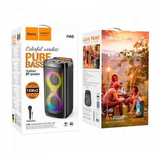 Колонка Hoco HA6 Danny Outdoor black