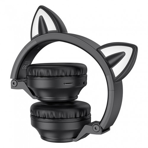 Навушники Borofone BO18 Bluetooth Cat Ear Black