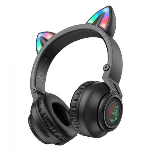 Навушники Borofone BO18 Bluetooth Cat Ear Black
