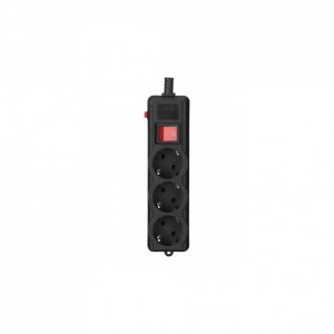 Мережевий фільтр Gembird SPG3-G-15B-PRO 4.5m black