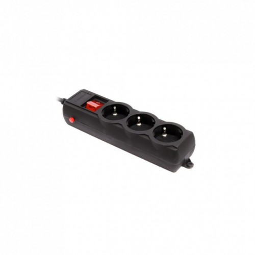Мережевий фільтр Gembird SPG3-G-15B-PRO 4.5m Black