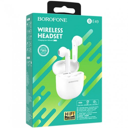 Наушники Borofone BE49 TWS White