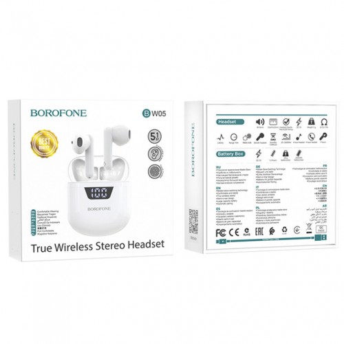 Наушники Borofone BW05 TWS White