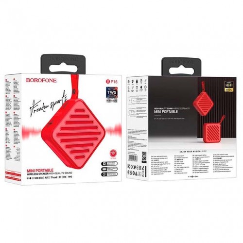 Колонка Borofone BP16 red