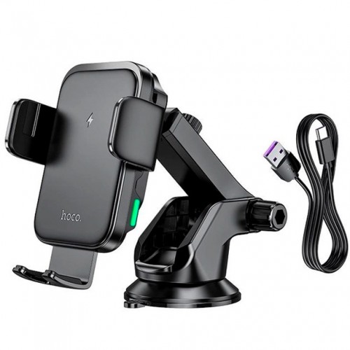 Тримач Hoco HW11 Wireless Charging 15W black