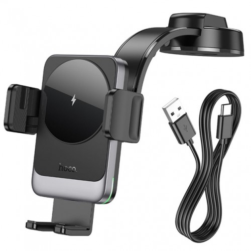 Тримач Hoco HW14 Wireless Charging 15W black