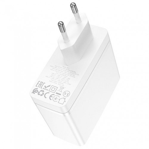 Сетевое зарядное устройство Borofone BN11 PD+QC3.0 (USB, 2xType-C, 100W) white