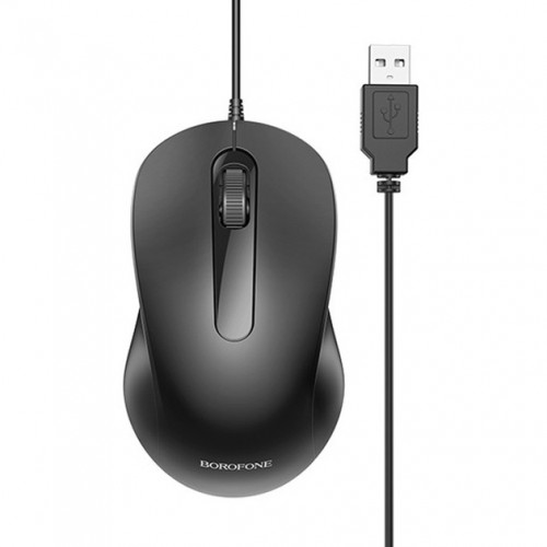 Мышь проводная Borofone BG4 black