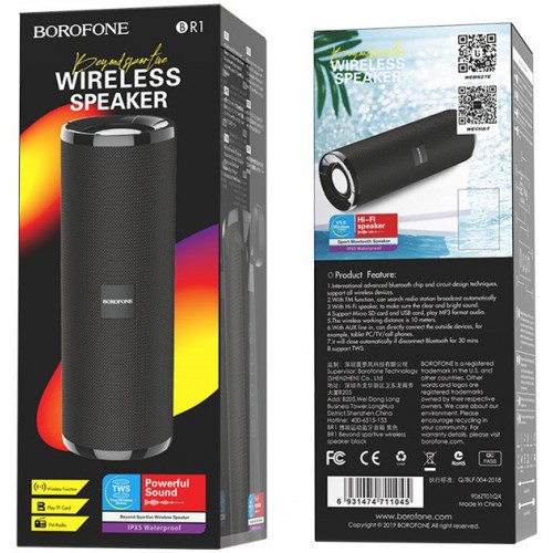 Колонка Borofone BR1 black