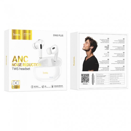 Наушники Hoco EW60 Plus ANC (TWS) White