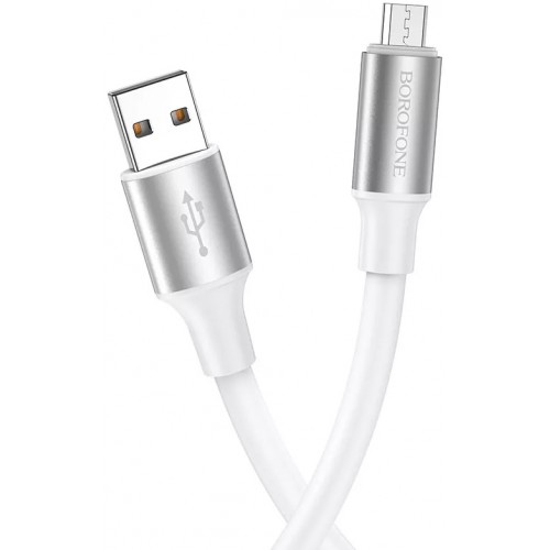 USB кабель Borofone BX82 MicroUSB white