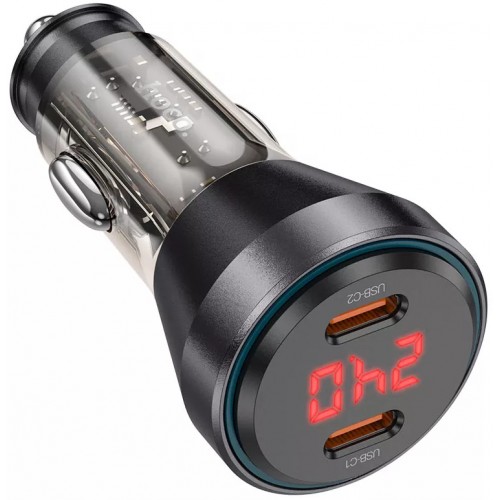 АЗУ Hoco NZ12C LCD PD (2xType-C, 60W) Black