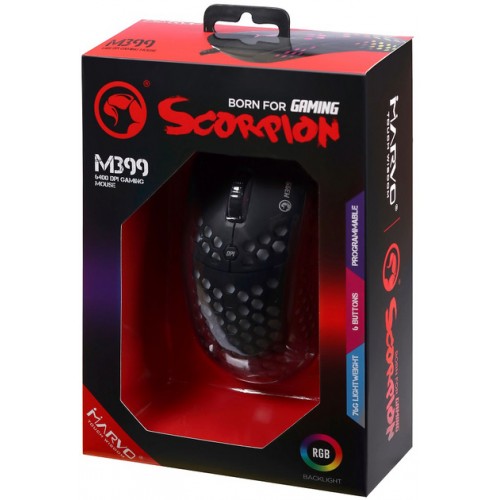 Мышь игровая Marvo M399 RGB-LED Black