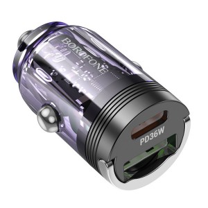 АЗУ Borofone BZ29A PD+QC3.0 (USB, Type-C, 36W) violet
