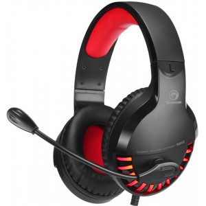 Наушники Marvo HG8932 Red-LED Black