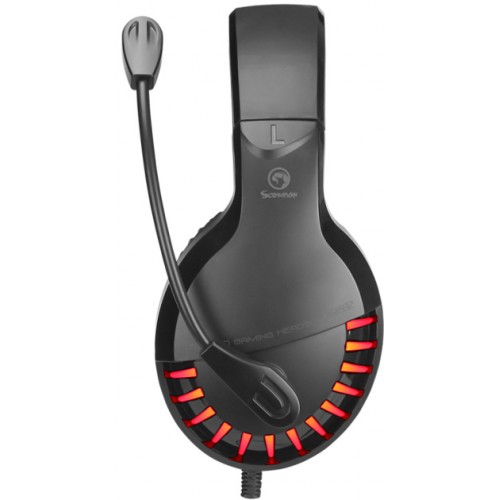 Наушники Marvo HG8932 Red-LED Black