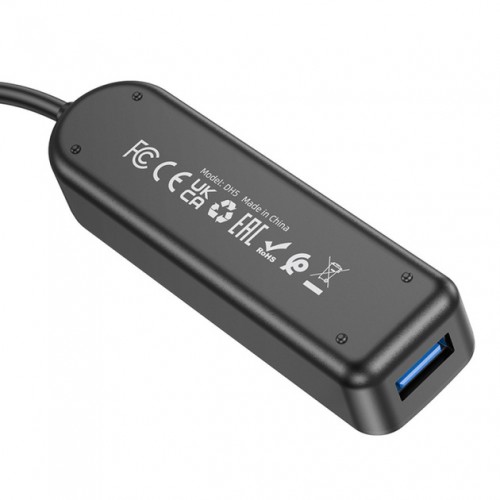 USB-хаб Borofone DH5 4in1 (USB to 4xUSB3.0) 1.2m. black