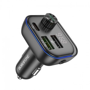 FM-трансмиттер Borofone BC54 PD+QC3.0 (2xUSB, Type-C, 30W)