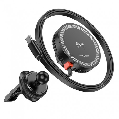 Тримач Borofone BH207 Wireless charger black