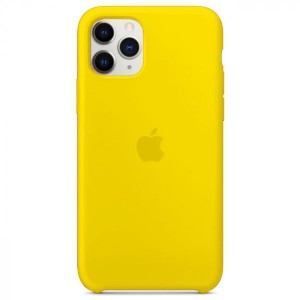 Чехол-накладка  Silicone Case iPhone 11 Pro Max ( 4) Yellow