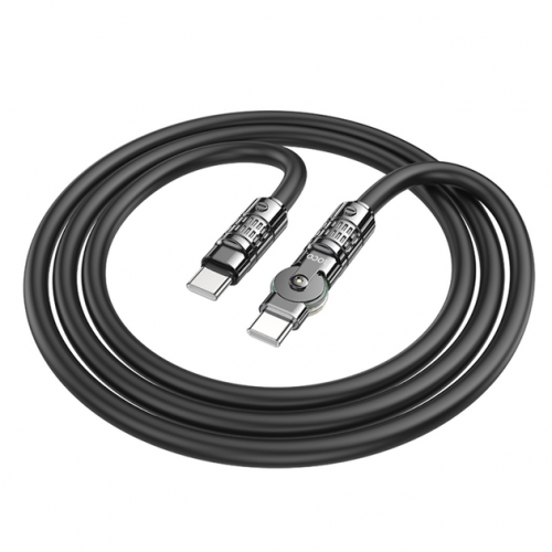 Кабель Hoco U118 Type-C to Type-C 60W black