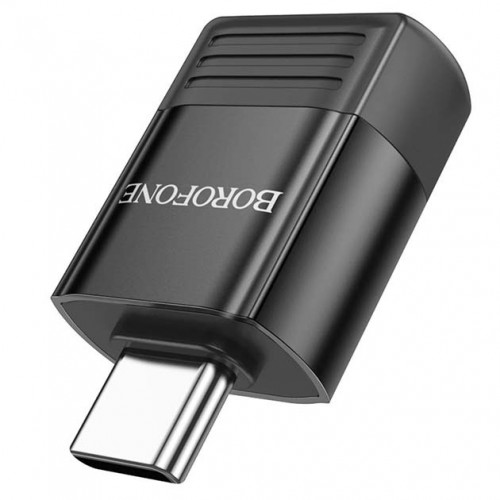 Переходник Borofone BV18 USB to Type-C black