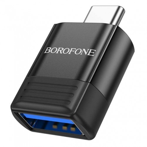 Переходник Borofone BV18 USB to Type-C black