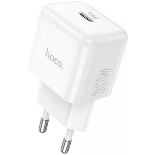 Мережевий зарядний пристрій Hoco N32 PD (Type-C, 30W) White