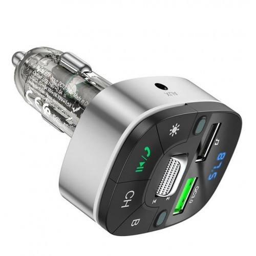 FM-трансмиттер Hoco E71 Bluetooth FM Launcher QC3.0 black