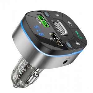 FM-трансмиттер Hoco E71 Bluetooth FM Launcher QC3.0 black