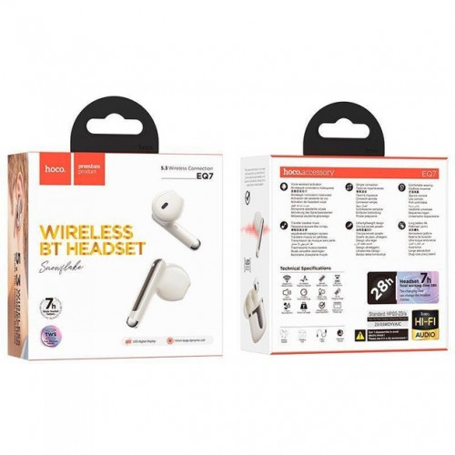 Наушники Hoco EQ7 (TWS) White