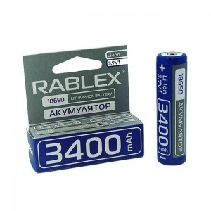 Аккумулятор Rablex 18650 (3400mAh) с защитой