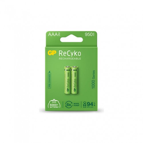 Аккумулятор GP 100AAAHCE-EB2 NIMH AAA, R03, 950mAh, 1x2шт