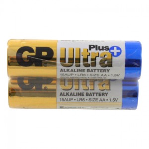 Батарейка AA GP 15AUP-S2 Ultra+ Alkaline, LR6, 1x2шт.