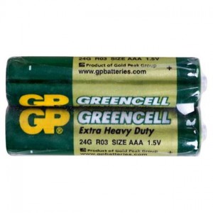 Батарейка AAА GP 24G-S2 Greencell, R03, 1x2шт.